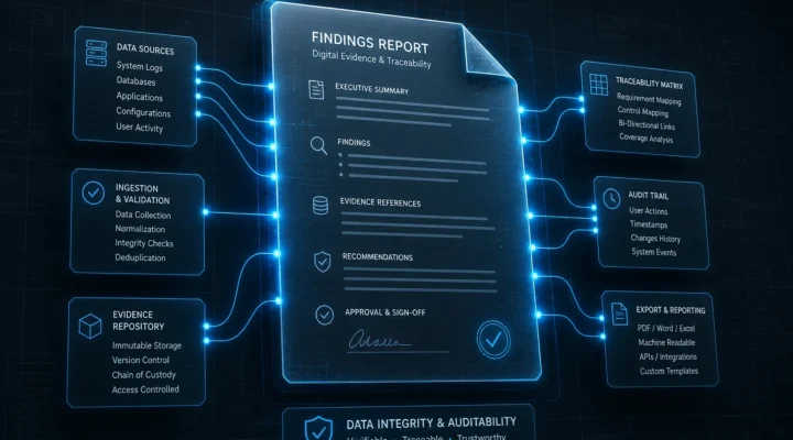 Arquitectura de IA trazable y sistemas de evidencias para transformación digital