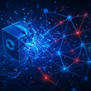 Actualización de software rompiendo una red de nodos interconectados