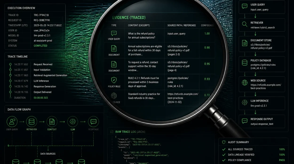 Visualización de trazabilidad forense digital y evidencia en IA