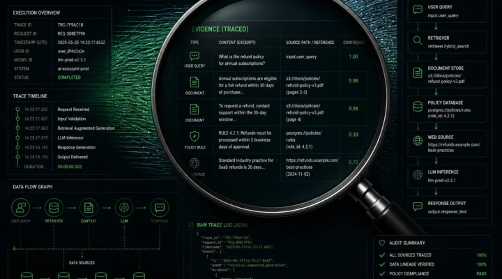 Visualización de trazabilidad forense digital y evidencia en IA