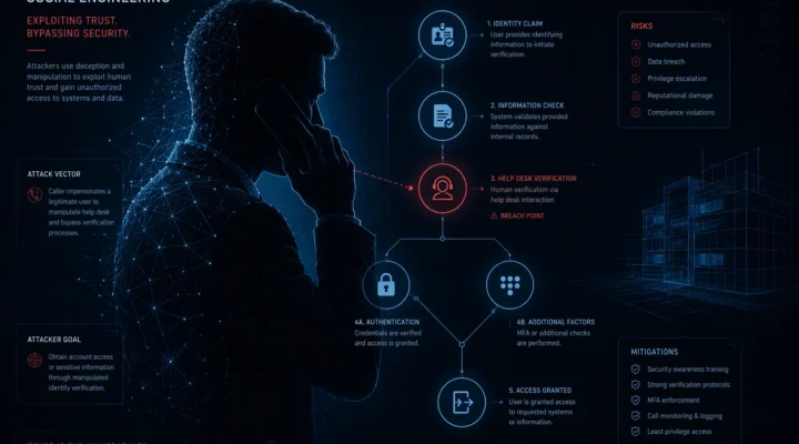 Análisis de ingeniería social y brecha de seguridad en soporte técnico